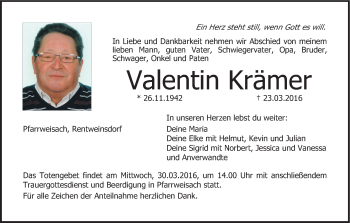 Anzeige von Valentin Krämer von MGO
