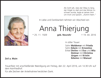 Anzeige von Anna Thierjung von MGO