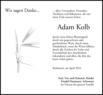 Anzeige von Adam Kolb von MGO