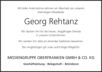 Anzeige von Georg Rehtanz von MGO