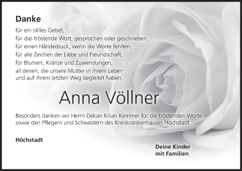 Anzeige von Anna Völlner von MGO
