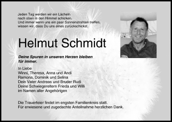 Anzeige von Helmut Schmidt von MGO