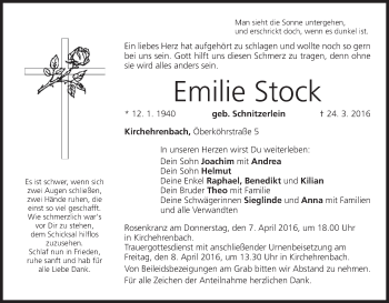 Anzeige von Emilie Stock von MGO