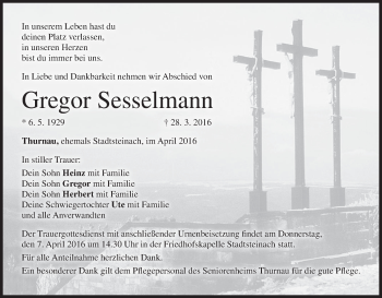 Anzeige von Gregor Sesselmann von MGO
