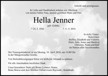 Anzeige von Hella Jenner von MGO