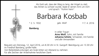 Anzeige von Barbara Kosbab von MGO
