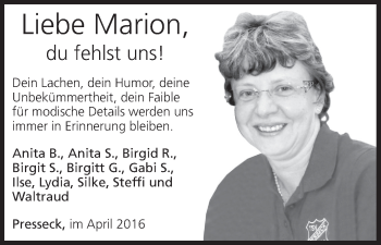Anzeige von Marion  von MGO