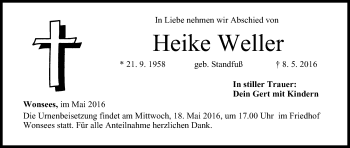 Anzeige von Heike Weller von MGO