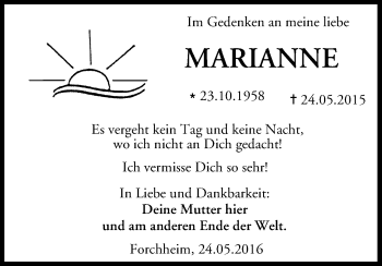 Anzeige von Marianne  von MGO