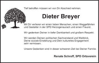 Anzeige von Dieter Breyer von MGO