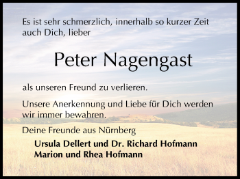 Anzeige von Peter Nagengast von MGO