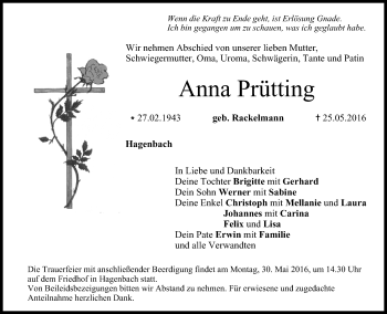 Anzeige von Anna Prütting von MGO