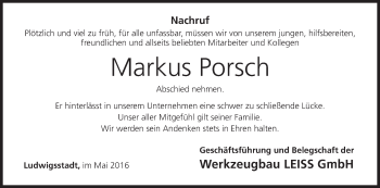 Anzeige von Markus Porsch von MGO