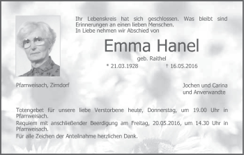 Anzeige von Emma Hanel von MGO