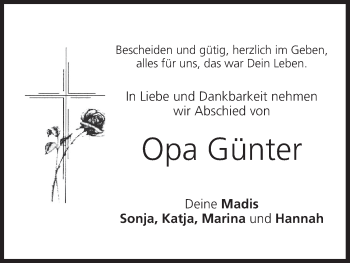 Anzeige von Günter  von MGO