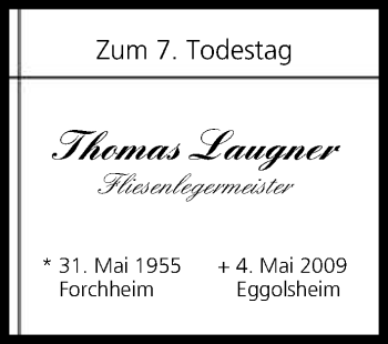 Anzeige von Thomas Langner von MGO