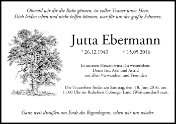 Anzeige von Jutta Ebermann von MGO