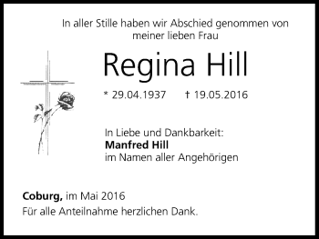 Anzeige von Regina Hill von MGO