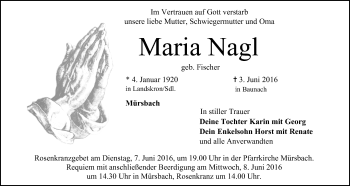 Anzeige von Maria Nagl von MGO
