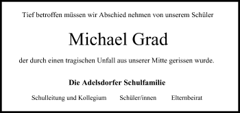 Anzeige von Michael Grad von MGO