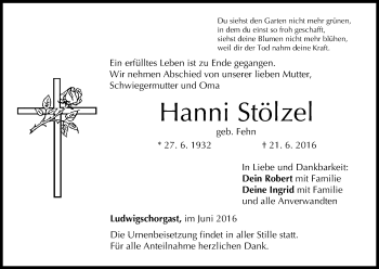Anzeige von Hanni Stölzel von MGO
