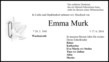 Anzeige von Emma Murk von MGO