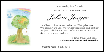 Anzeige von Julian Jaeger von MGO