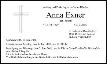 Anzeige von Anna Exner von MGO
