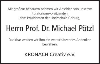 Anzeige von Michael Pötzl von MGO
