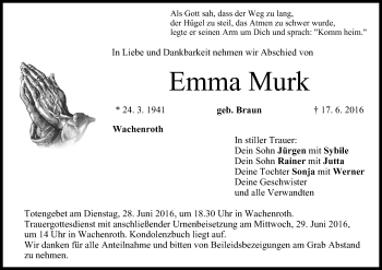 Anzeige von Emma Murk von MGO