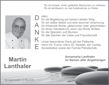 Anzeige von Martin Lanthaler von MGO