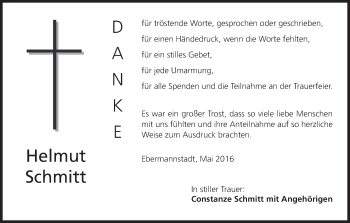 Anzeige von Helmut Schmitt von MGO