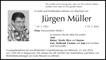 Anzeige von Jürgen Müller von MGO