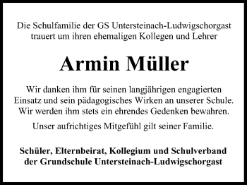 Anzeige von Armin Müller von MGO