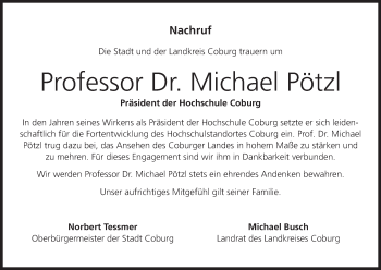 Anzeige von Michael Pötzl von MGO