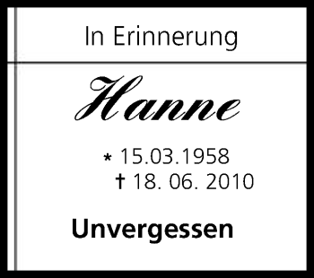 Anzeige von Hanne  von MGO