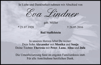 Anzeige von Eva Lindner von MGO