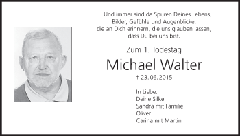 Anzeige von Michael Walter von MGO