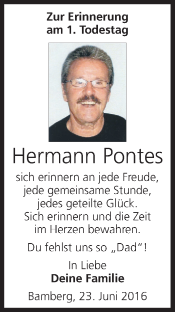 Anzeige von Hermann Pontes von MGO
