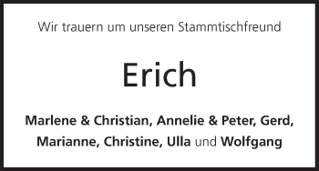 Anzeige von Erich Krüger von MGO