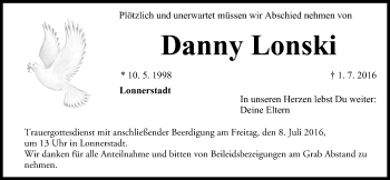 Anzeige von Danny Lonski von MGO