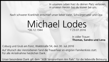 Anzeige von Michael Lodes von MGO