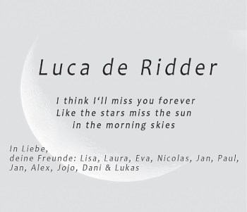 Anzeige von Luca de Ridder von MGO