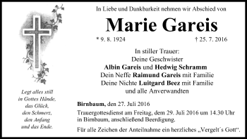 Anzeige von Marie Gareis von MGO
