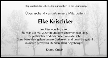 Anzeige von Elke Krischker von MGO