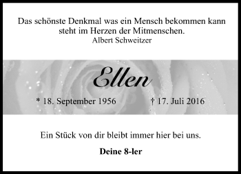 Anzeige von Ellen Pitroff von MGO