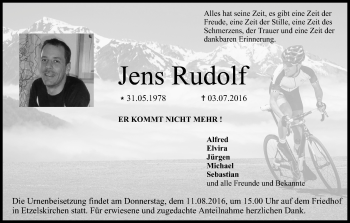 Anzeige von Jens Rudolf von MGO