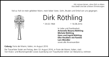 Anzeige von Dirk Röthling von MGO