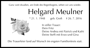 Anzeige von Helgard Meulner von MGO