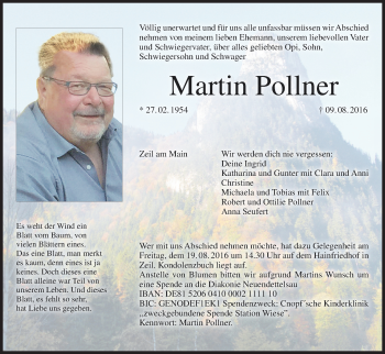 Anzeige von Martin Pollner von MGO